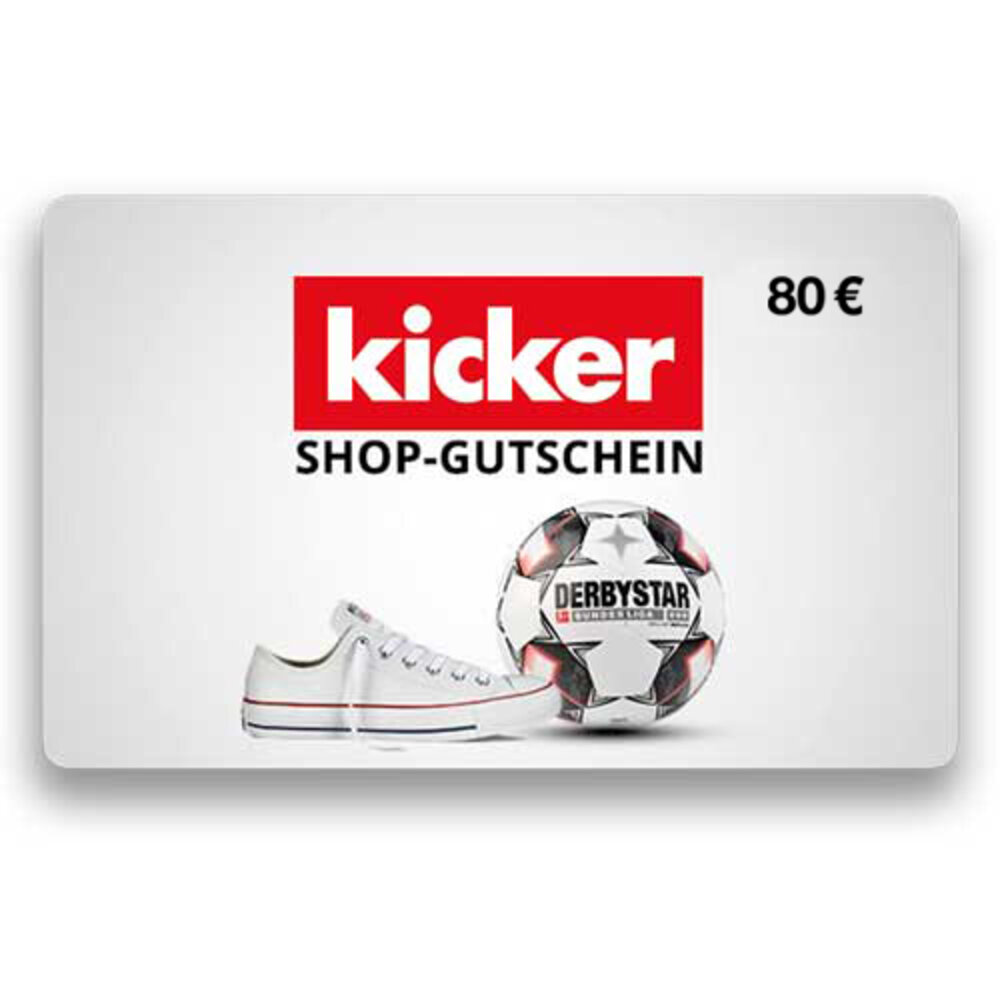 kicker Shop Gutschein 80 EUR