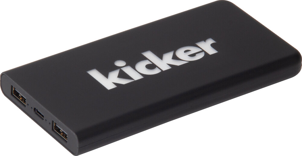 kicker Powerbank mit Soft-Touch-Oberfläche