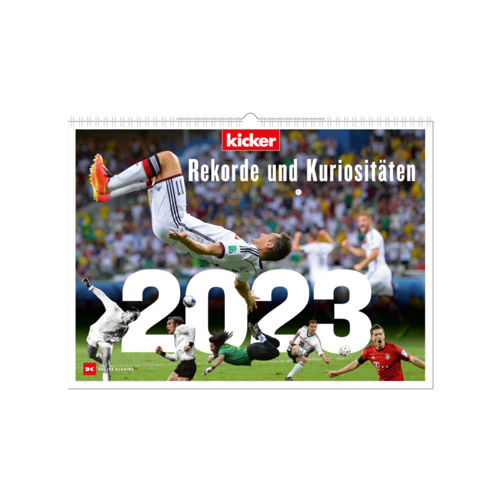 kicker Kalender 2023 - Rekorde und Kuriositäten