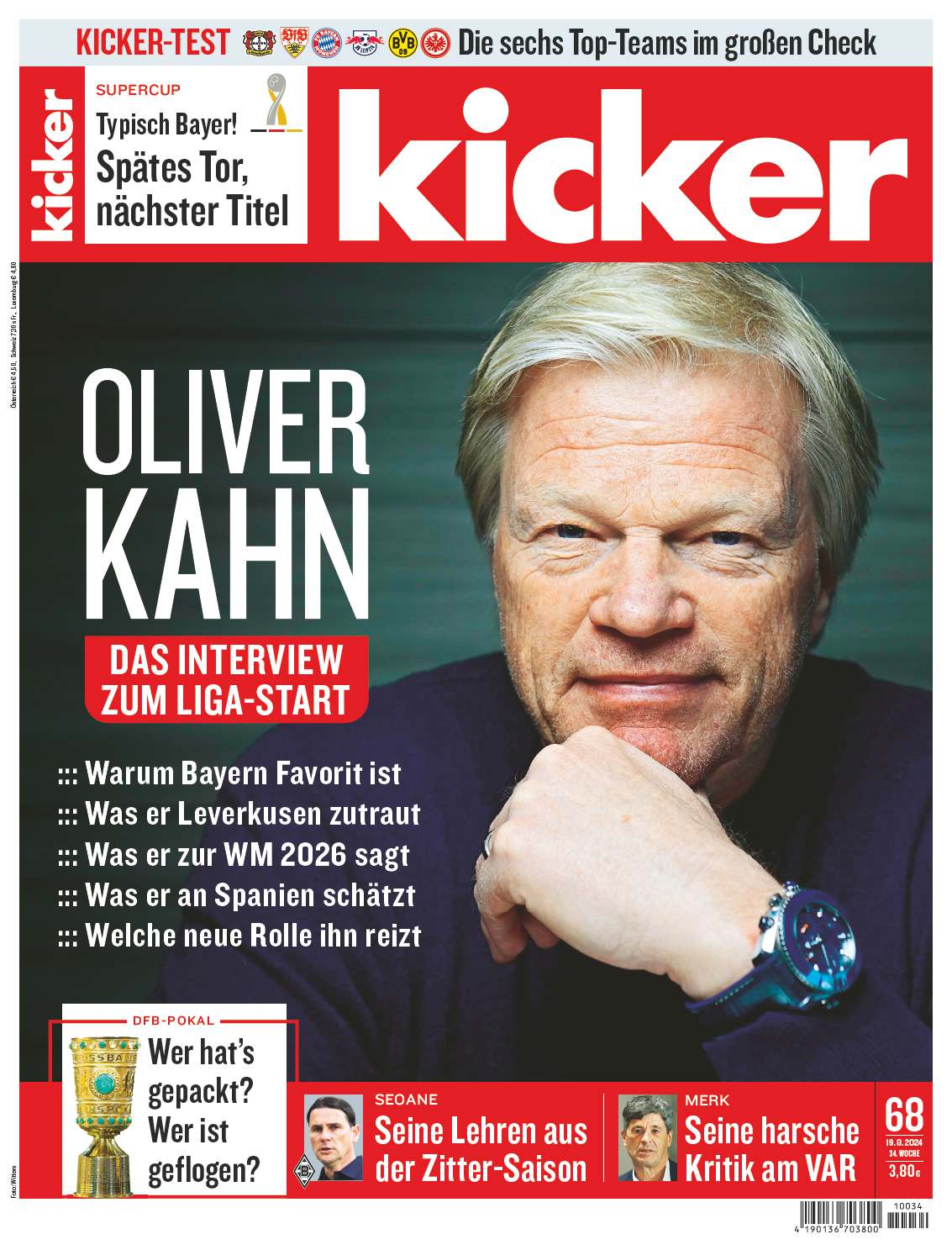 kicker 68/2024 vom 19.08.2024