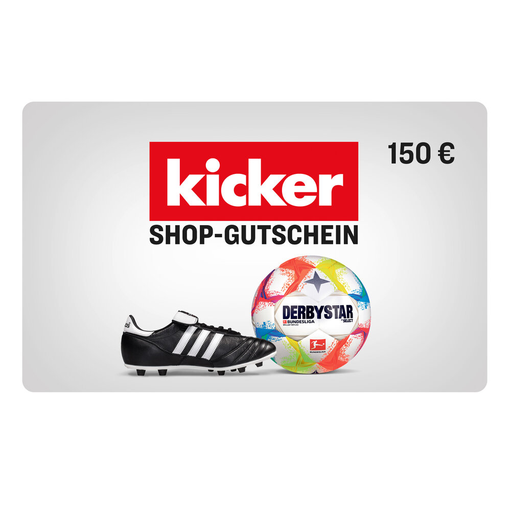 kicker Shop Gutschein 150 EURO