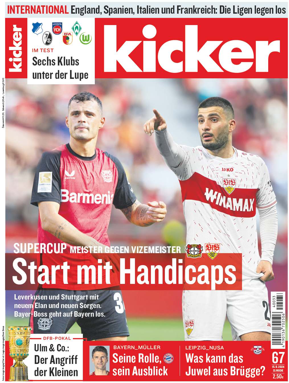 kicker 67/2024 vom 15.08.2024