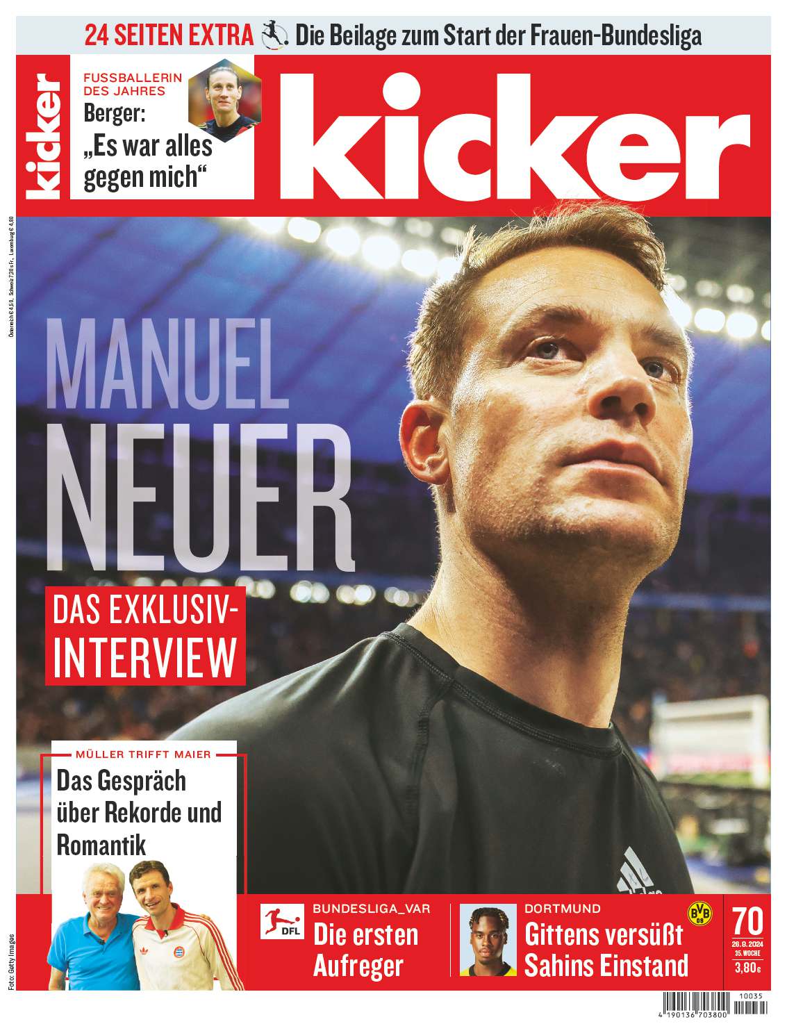 kicker 70/2024 vom 26.08.2024