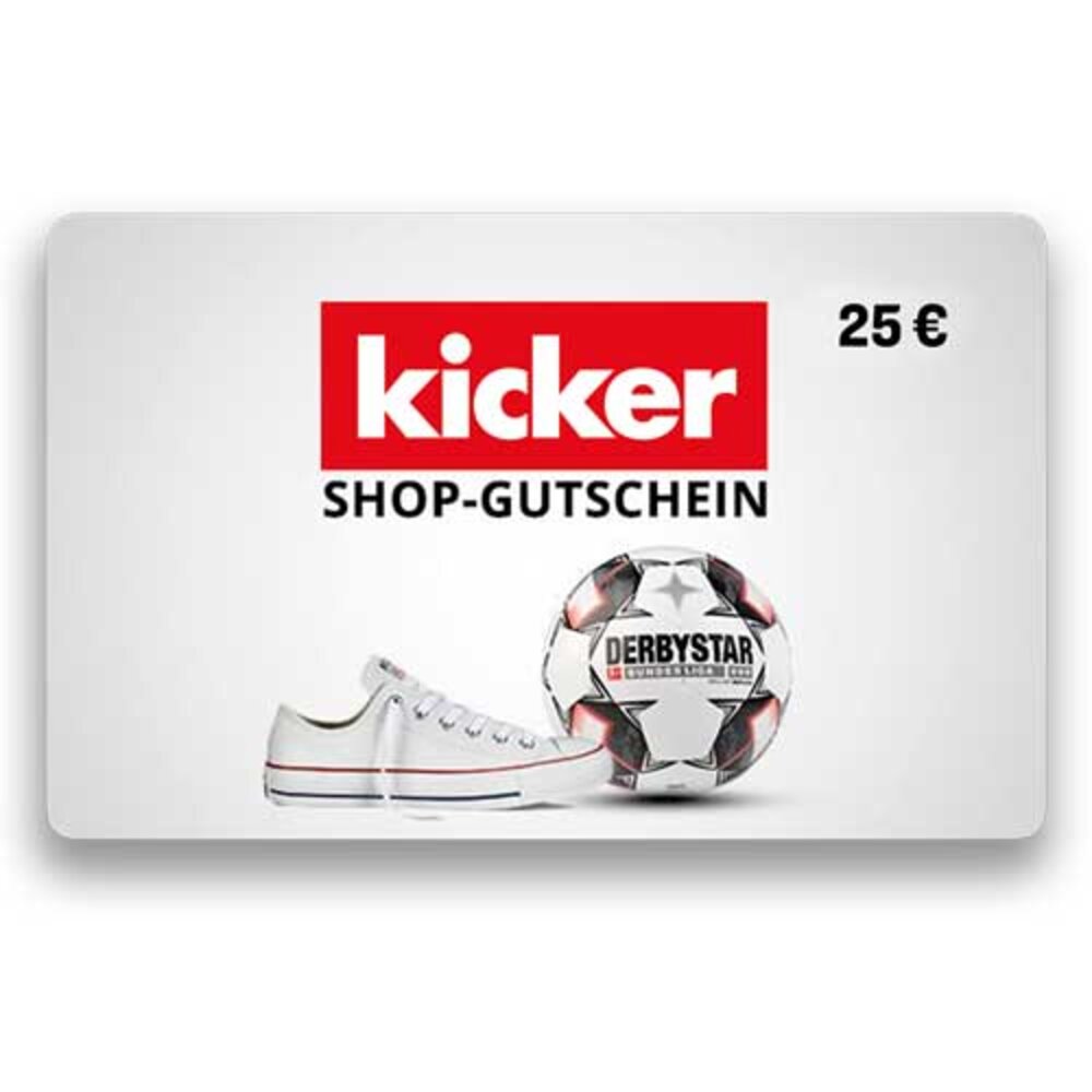 25 EUR kicker Shop Gutschein